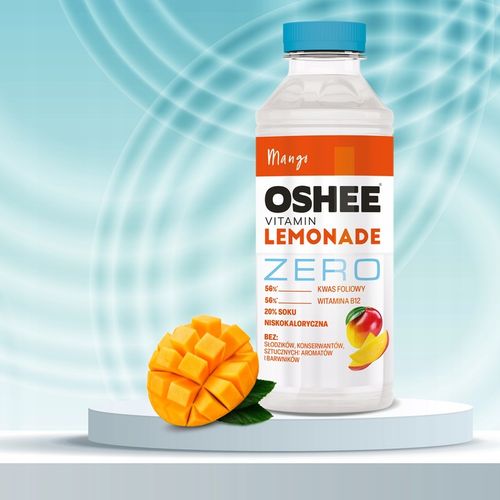 6x Napój OSHEE ZERO Vitamin Lemonade mango bez dodatku cukru 555 ml na Arena.pl