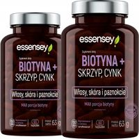 BIOTYNA FORTE + SKRZYP + CYNK NA 90 DNI ZDROWE MOCNE WŁOSY SKÓRA PAZNOKCIE