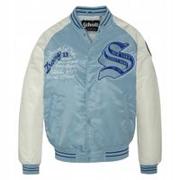 Kurtka Schott NYC PRINCETON2 Niebiesko-biały roz.XL