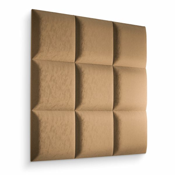 PANELE TAPICEROWANE ŚCIENNE BEŻOWE WEZGŁOWIE 3D 50cm x 50cm zdjęcie 4