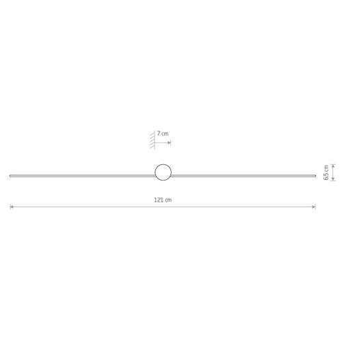 Czarna galeryjka ścienna PIN 8130 kinkiet LED 15W 4000K biurowy na Arena.pl