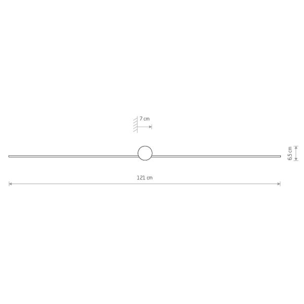 Czarna galeryjka ścienna PIN 8130 kinkiet LED 15W 4000K biurowy zdjęcie 5
