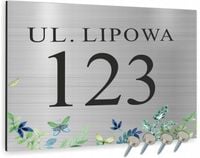 Tabliczka ADRESOWA ALUMINIOWA Tablica NUMER DOMU 20x15