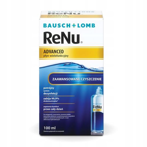 Płyn do soczewek kontaktowych Bausch + Lomb ReNu Advanced 100 ml na Arena.pl