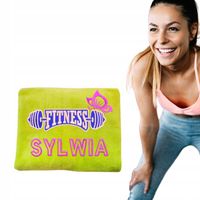 RĘCZNIK NA SIŁOWNIE DLA KOBIET Z IMIENIEM SZYBKOSCHNĄCY DLA SORTSMENKI