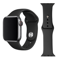 Pasek do Apple Watch 42 44 45 49mm silikonowy opaska bransoleta czarny