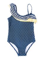 Kostium kąpielowy dziecięcy jednoczęściowy groszki 116-122 YOCLUB