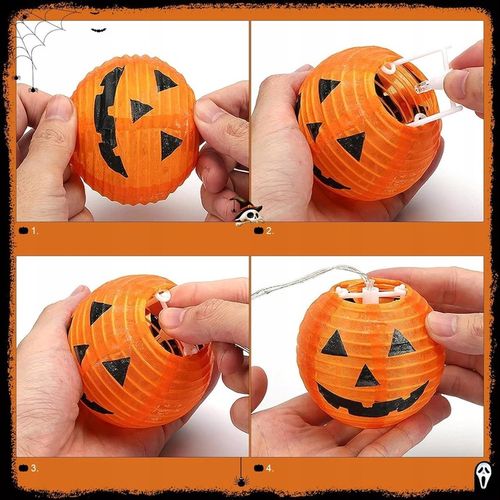 Girlanda LED Halloween Dynia 3m 20 diod na baterie lampki dynie wiszące na Arena.pl