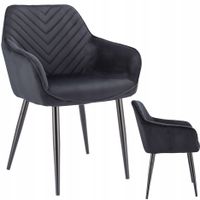 Krzesło NAPOLI czarne (nowy kod)