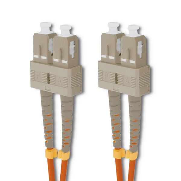 Qoltec Patchcord światłowodowy SC/UPC - SC/UPC | Multimode | 50/125 | OM2 | Duplex | 3m zdjęcie 2