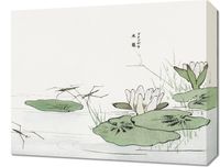 Obraz 50x40cm Nartniki w Stawie Morimoto Toko Japoński Vintage do Salonu