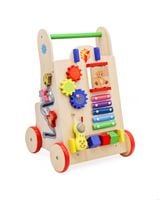 Pchacz Chodzik Drewniany Kostka Edukacyjna 6W1