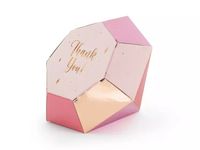 PUDEŁKA DIAMENTY 6 SZT RÓŻOWE WIECZÓR PANIEŃSKI