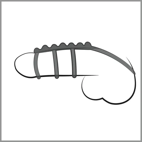 bad kitty kwartet czarny - zestaw czterech pierścieni elastycznych tpe na Arena.pl