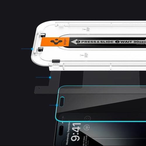 Szkło hartowane do iPhone 15 Pro Max, Spigen Glas.tR Privacy, prywatyzujące na Arena.pl