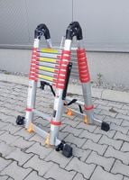 DRABINA TELESKOPOWA PRZEGUBOWA 5,0 M WZMACNIANA