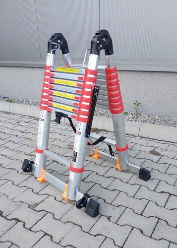 DRABINA TELESKOPOWA PRZEGUBOWA 5,0 M WZMACNIANA na Arena.pl