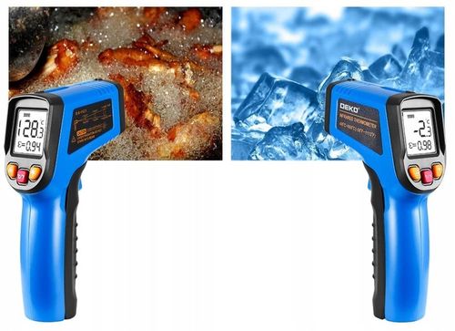 PIROMETR TERMOMETR LASEROWY BEZDOTYKOWY -50 +600C PRECYZYJNY POMIAR DEKO na Arena.pl