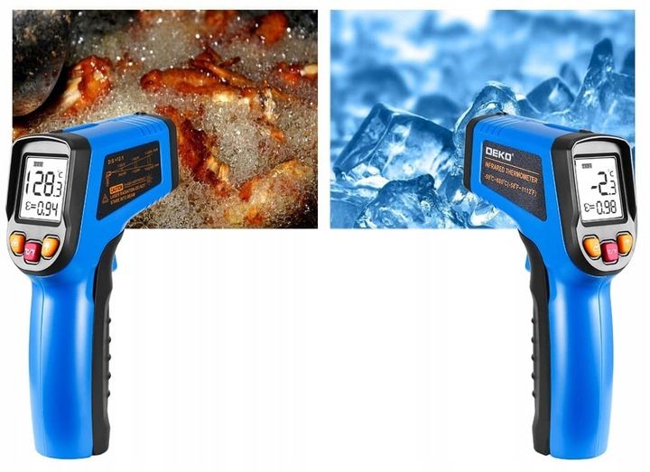 PIROMETR TERMOMETR LASEROWY BEZDOTYKOWY -50 +600C PRECYZYJNY POMIAR DEKO zdjęcie 5