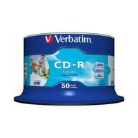 Płyty CD-R Verbatim 52x 700MB (Cake 50) WIDE PRINTABLE NON-ID
