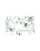 Zaproszenia uniwersalne urodzinowe imieninowe na rocznicę Eukaliptus 10 szt