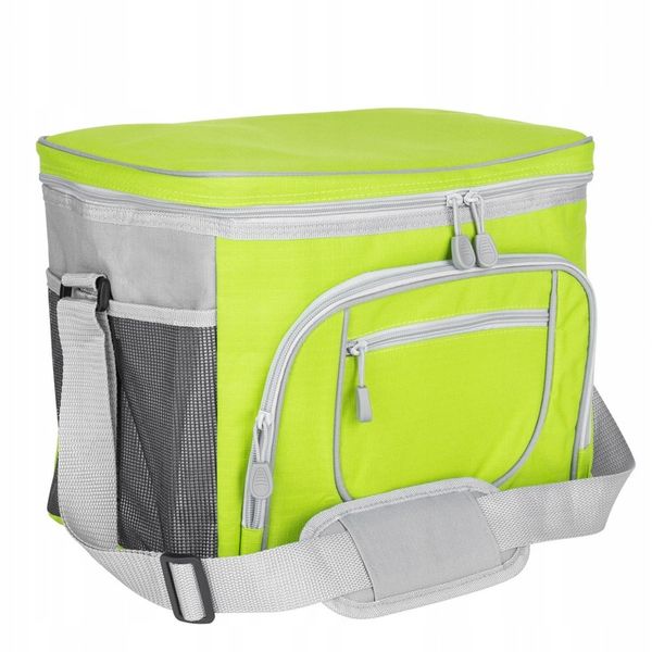 TORBA TERMICZNA NA PLAŻĘ ZAKUPY PIKNIK 30L ZIELONA REG PASEK 37x27x27,5CM zdjęcie 3