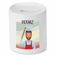 Skarbonka Dla Piekarza Najlepszy Piekarz Prezent Z Nadrukiem Ze Zdjęciem