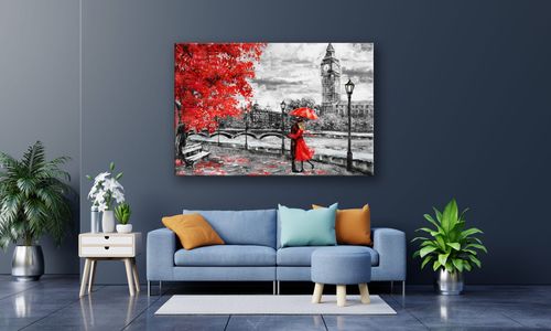 OBRAZ NA PŁÓTNIE 065 Miłość w Londynie 30x20cm na Arena.pl