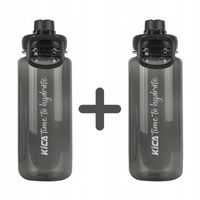 Zestaw Sportowch Butelek Na Wodę KiCA Eko Czarne