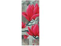 40X100CM FUKSJOWA MAGNOLIA OBRAZ PION