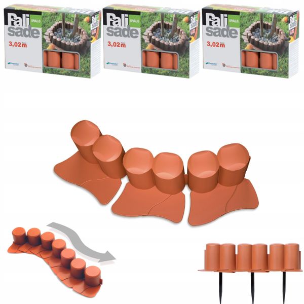 Palisada ogrodowa z kołnierzem IPAL6 Płotek 9,6m zdjęcie 1