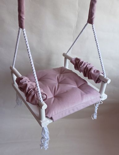 Huśtawka BIAŁA siedzisko dzieci TURKUS DOM OGRÓD na Arena.pl