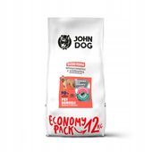 JOHN DOG ADULT DUŻE PSY WIEPRZOWINA WOŁOWINA 12KG