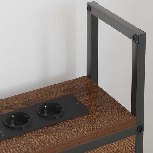 Szafka z Ładowaniem Brązowy dąb 80 cm Materiał drewnopochodny na Arena.pl