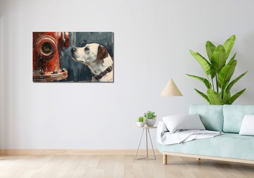 Obraz 100x60cm Kumpel przy Hydrancie na Arena.pl