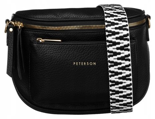 Torebka damska saszetka crossbody listonoszka miejska modna suwak PETERSON na Arena.pl