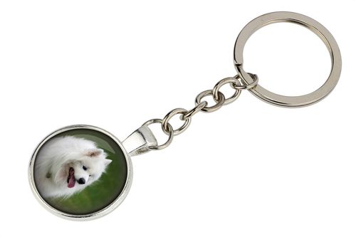 Brelok handmade z pieskiem - Samojed na Arena.pl