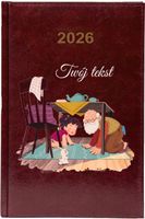 Kalendarz A5 2026 tygodniowy KSIĄŻKOWY prezent DLA DZIADKA twój tekst