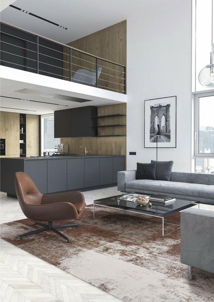 Dywan Rust Grey 200x300 Carpet Decor Magic Home zdjęcie 2