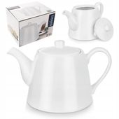 Dzbanek do Kawy Herbaty Porcelanowy Biały Klasyczny Solidny Trwały ORION 2l
