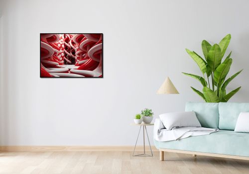 Plakat 84,1x59,4cm Czerwone Wiry na Arena.pl