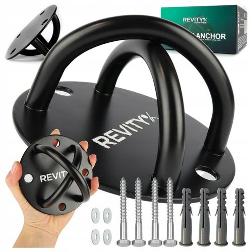 HAK MOCOWANIE SUFITOWE STALOWY UCHWYT DO MONTAŻU PASÓW TRX HUŚTAWKI WORKA na Arena.pl