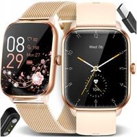 SMARTWATCH ZEGAREK DAMSKI MENU POLSKIE SPORT PULS ROZMOWY SMART WATCH PL