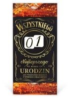 karnet z wymiennymi cyframi urodziny