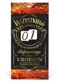 karnet z wymiennymi cyframi urodziny