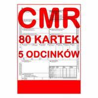 cmr list przewozowy 80 kartek - 5 odcinków - 16 kompletów