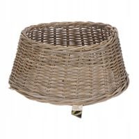 Osłona na stojak pod choinkę Boho Scandi Pleciona Drewniana 40-60 cm Rattan