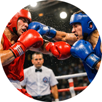 Opłatek na tort Boks Bokserzy Bokser Walka Ring