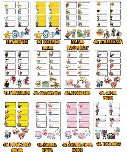 NAKLEJKI NA ZESZYT ZESZYTY NALEPKA 8szt - KOTY KOTKI ZWIERZĘTA + GRATIS na Arena.pl