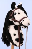 2 x HOBBY HORSE MAŁY A4 KOŃ NA KIJU NA PATYKU KONIK PLUSZOWY + WODZE + OGŁO